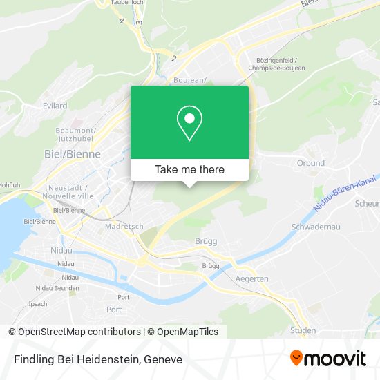 Findling Bei Heidenstein map