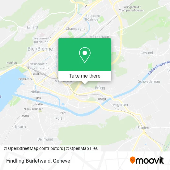 Findling Bärletwald map