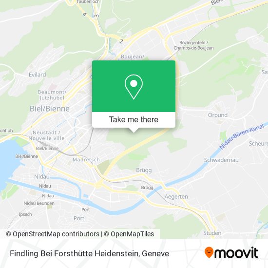 Findling Bei Forsthütte Heidenstein map