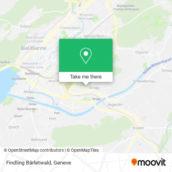Findling Bärletwald map