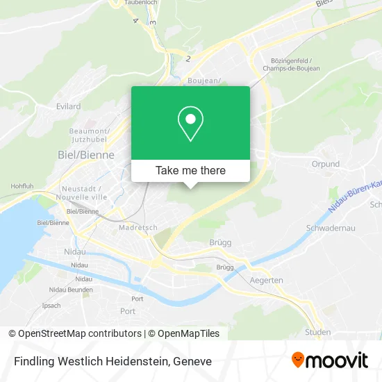 Findling Westlich Heidenstein map