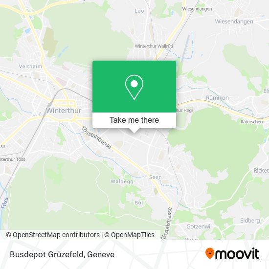 Busdepot Grüzefeld map