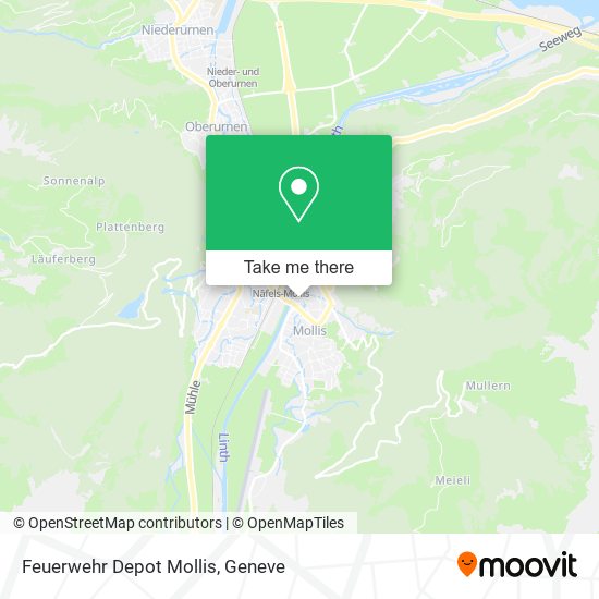 Feuerwehr Depot Mollis map
