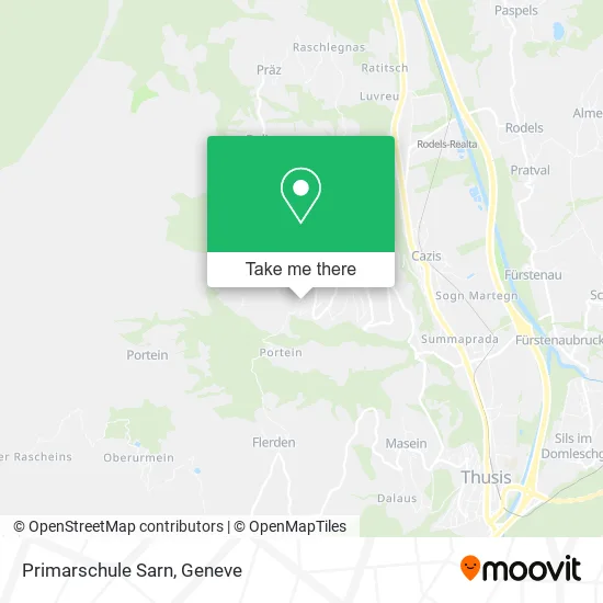 Primarschule Sarn map