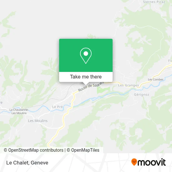 Le Chalet map