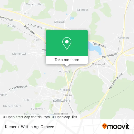 Kiener + Wittlin Ag map