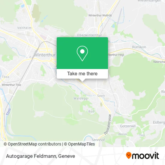 Autogarage Feldmann map