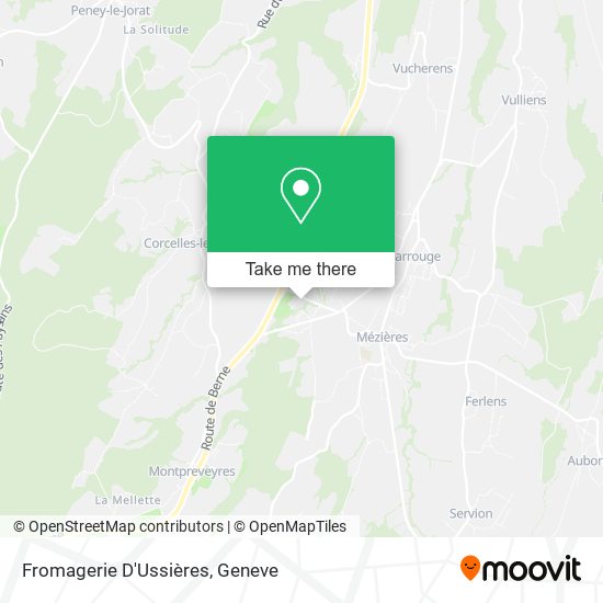 Fromagerie D'Ussières map