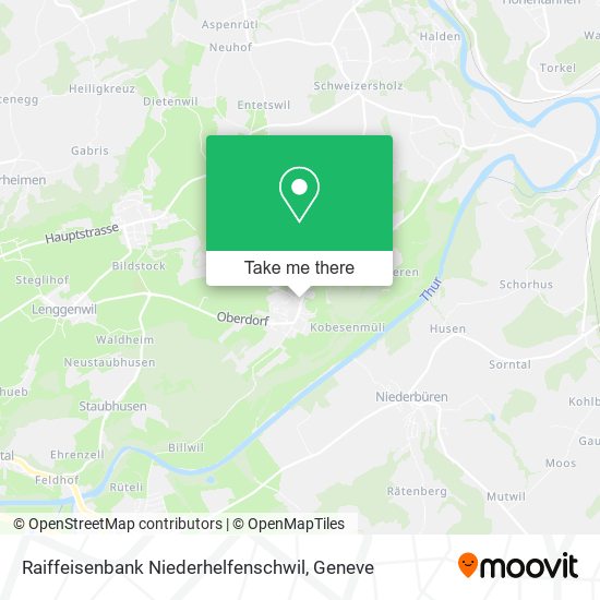 Raiffeisenbank Niederhelfenschwil map