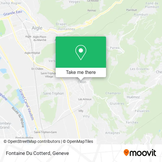 Fontaine Du Cotterd map