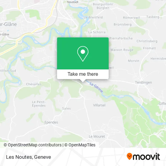 Les Noutes map