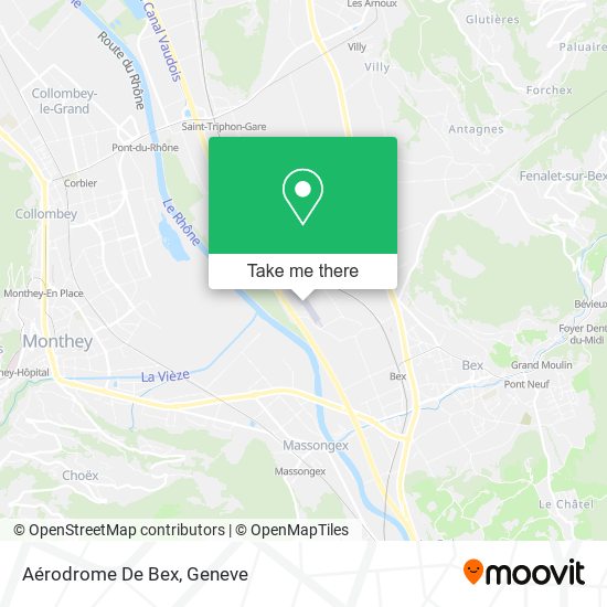 Aérodrome De Bex map