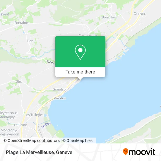 Plage La Merveilleuse map