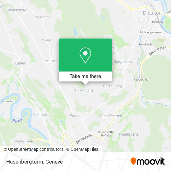 Hasenbergturm map