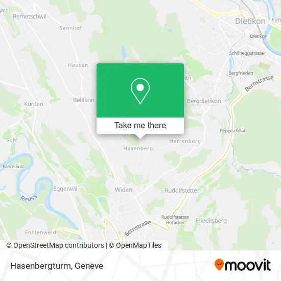 Hasenbergturm map