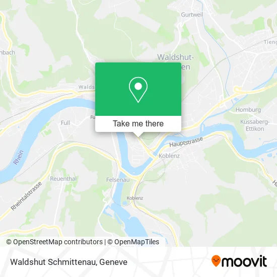Waldshut Schmittenau map