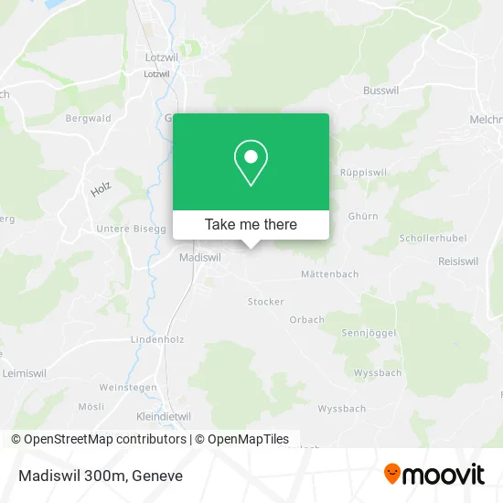 Madiswil 300m map