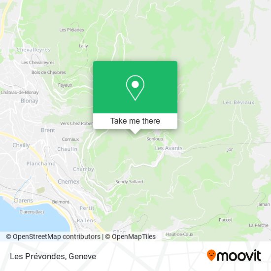 Les Prévondes map