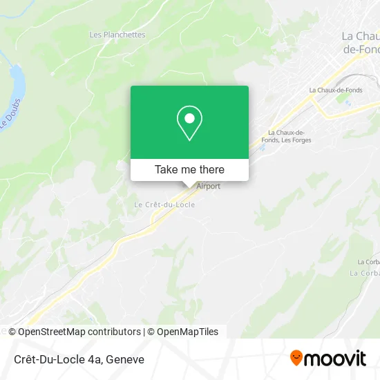 Crêt-Du-Locle 4a map