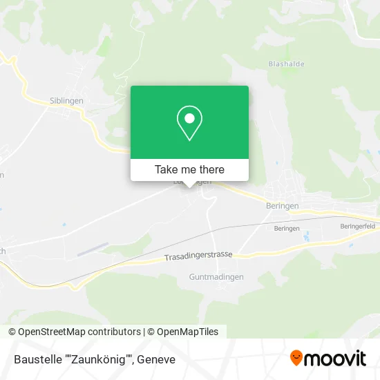 Baustelle ""Zaunkönig"" map