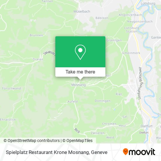 Spielplatz Restaurant Krone Mosnang map