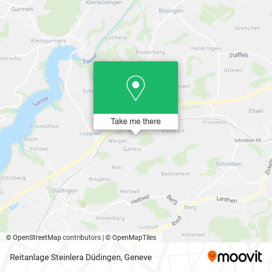 Reitanlage Steinlera Düdingen map