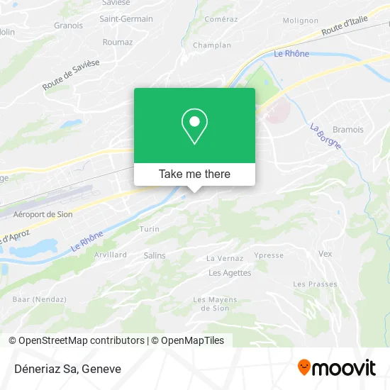 Déneriaz Sa map