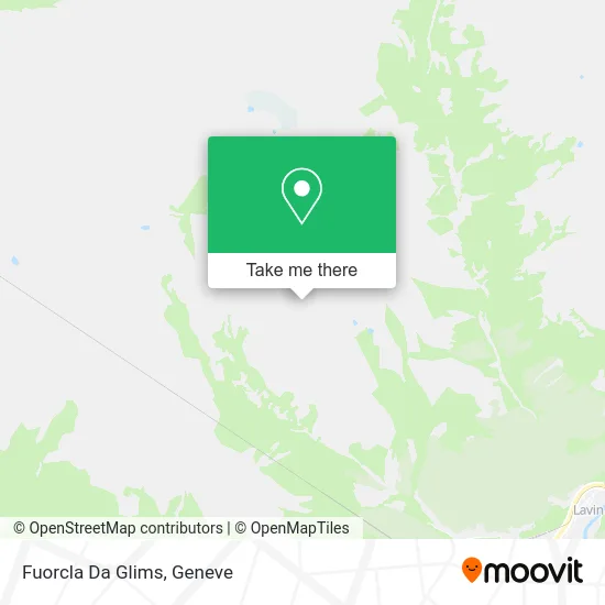 Fuorcla Da Glims map