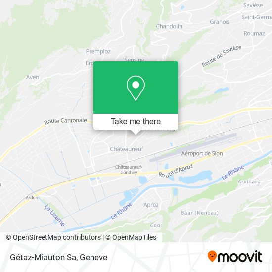 Gétaz-Miauton Sa map