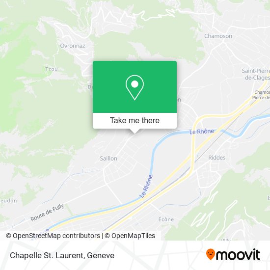 Chapelle St. Laurent map