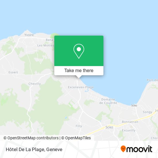 Hôtel De La Plage map