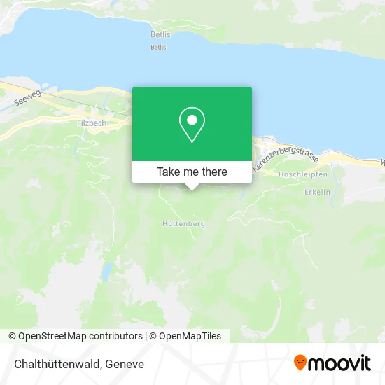 Chalthüttenwald map