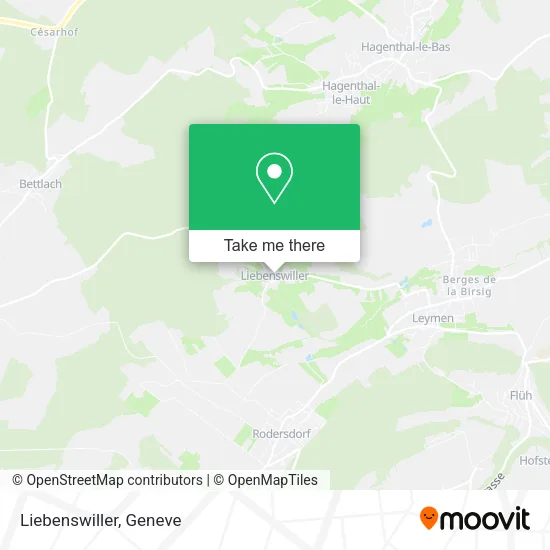 Liebenswiller map