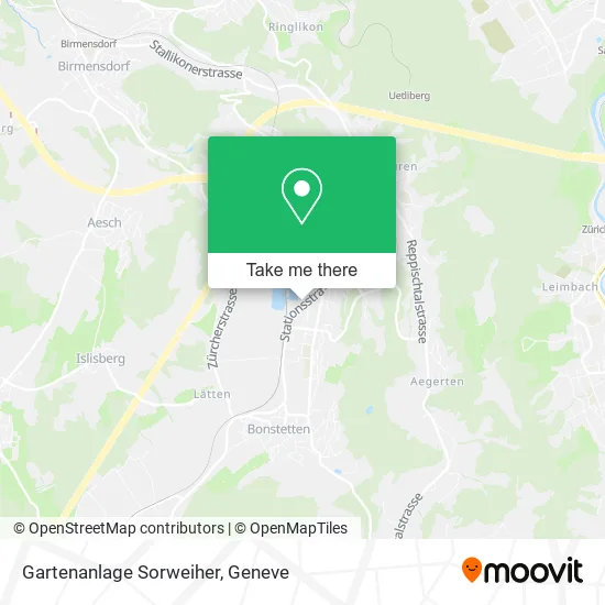 Gartenanlage Sorweiher map