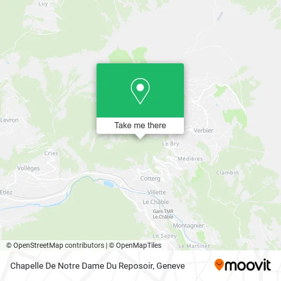 Chapelle De Notre Dame Du Reposoir map