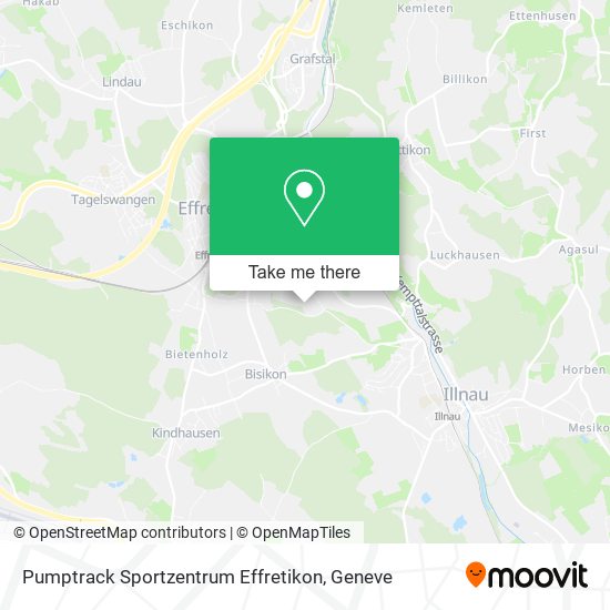Pumptrack Sportzentrum Effretikon Karte