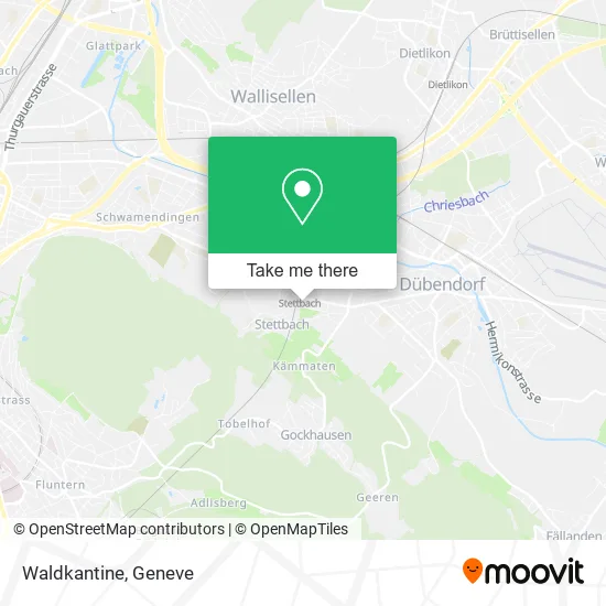 Waldkantine map