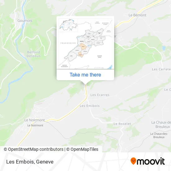 Les Embois map