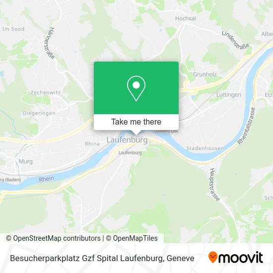 Besucherparkplatz Gzf Spital Laufenburg map