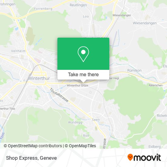 Shop Express map