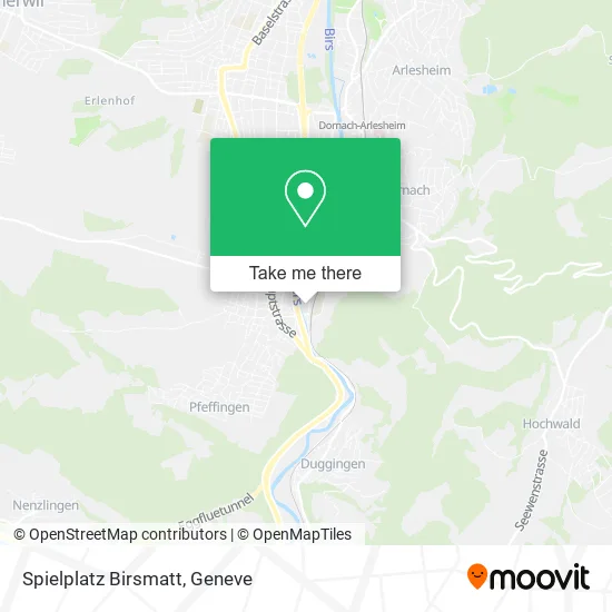 Spielplatz Birsmatt map