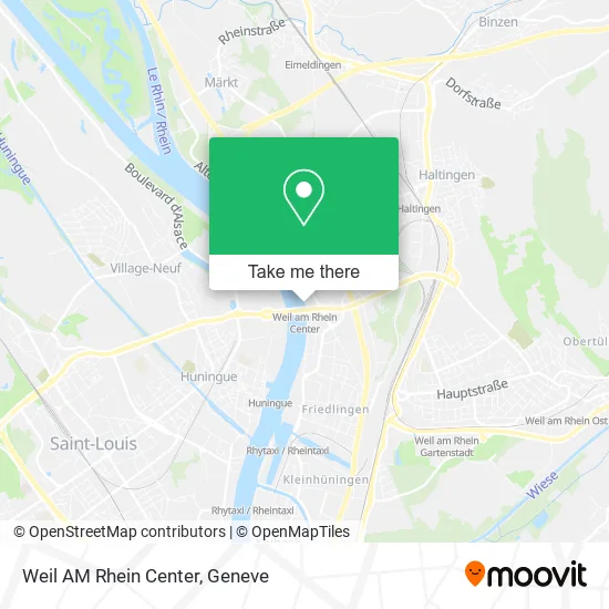 Weil AM Rhein Center map