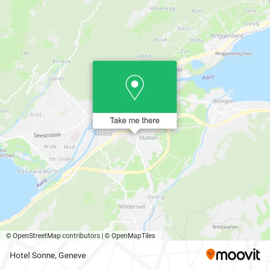 Hotel Sonne map