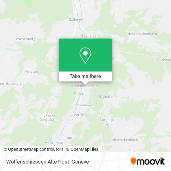 Wolfenschiessen Alte Post map