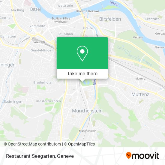 Restaurant Seegarten map