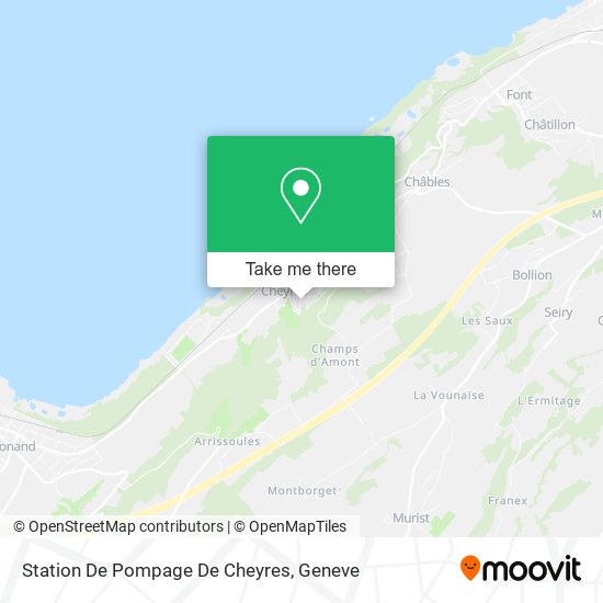 Station De Pompage De Cheyres map