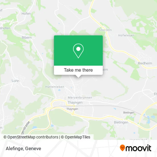 Alefinge map