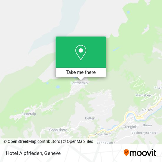 Hotel Alpfrieden map