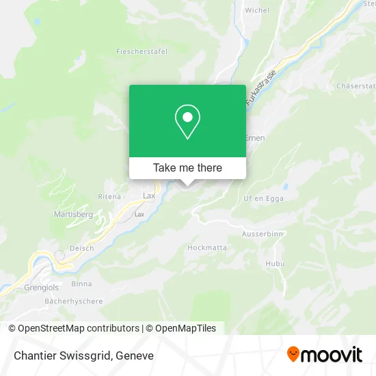 Chantier Swissgrid map