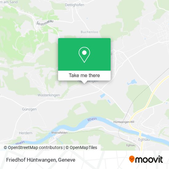 Friedhof Hüntwangen map